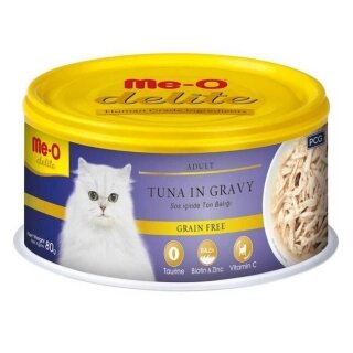 Me-O Delite Ton Balıklı Tahılsız 80 Gr Kedi Maması kullananlar yorumlar